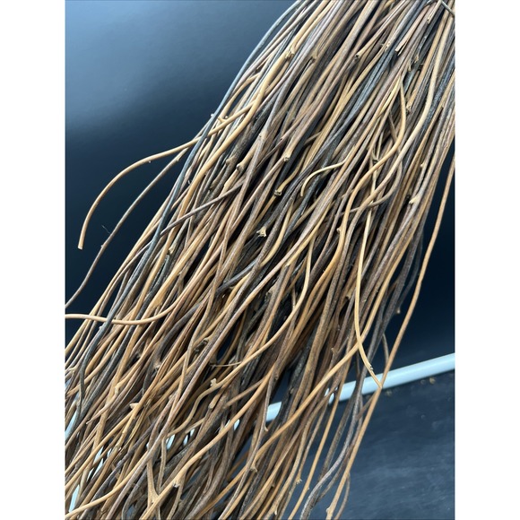 Hearth Broom Natural Straw Craft Whisk Broom Handle 33"  Handmade Cobweb Broom - Picture 5 of 9